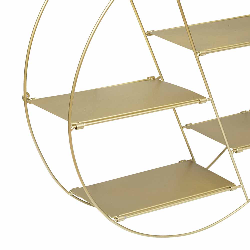 atmosphera-lara-round-metal-wall-shelf-gold-50cm