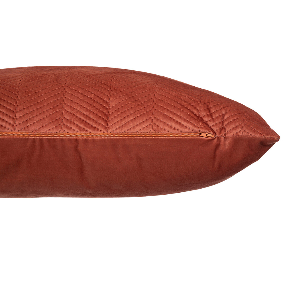 atmosphera-dolce-velvet-polyester-cushion-terracotta-orang-38cm-x-58cm