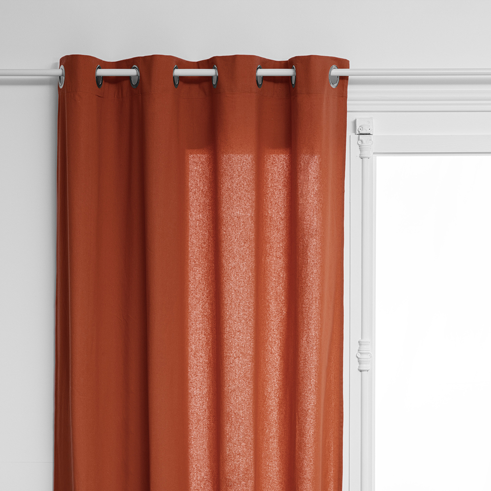 atmosphera-cotton-eyelet-curtain-terracotta-orange-135cm-x-240
cm