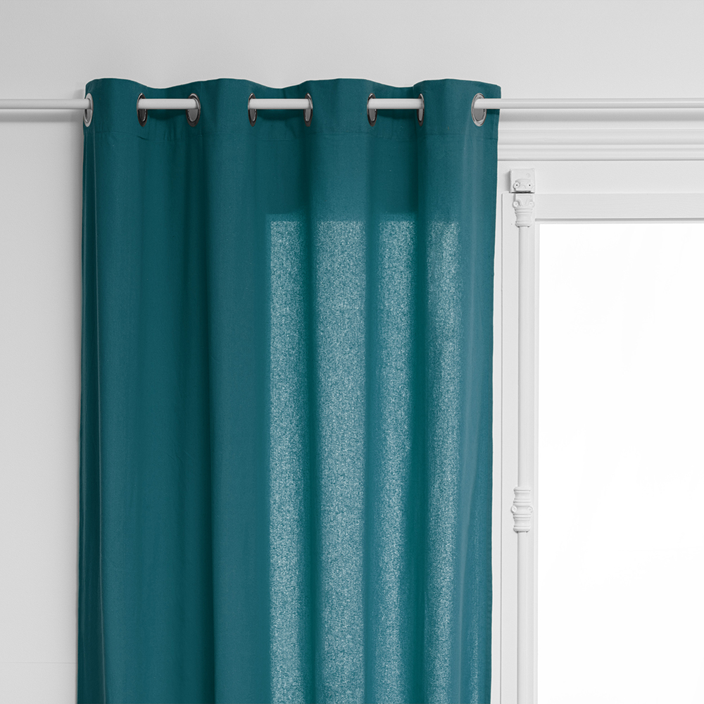 atmosphera-cotton-eyelet-curtain-teal-blue-135cm-x-240
cm