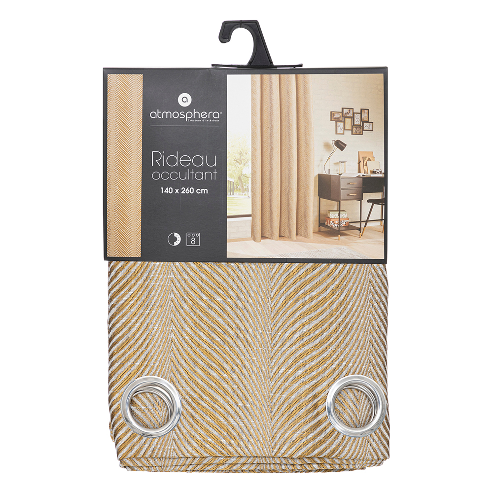 atmosphera-dana-jacquard-eylet-blackout-curtain-golden-yellow-140cm-x-260cm