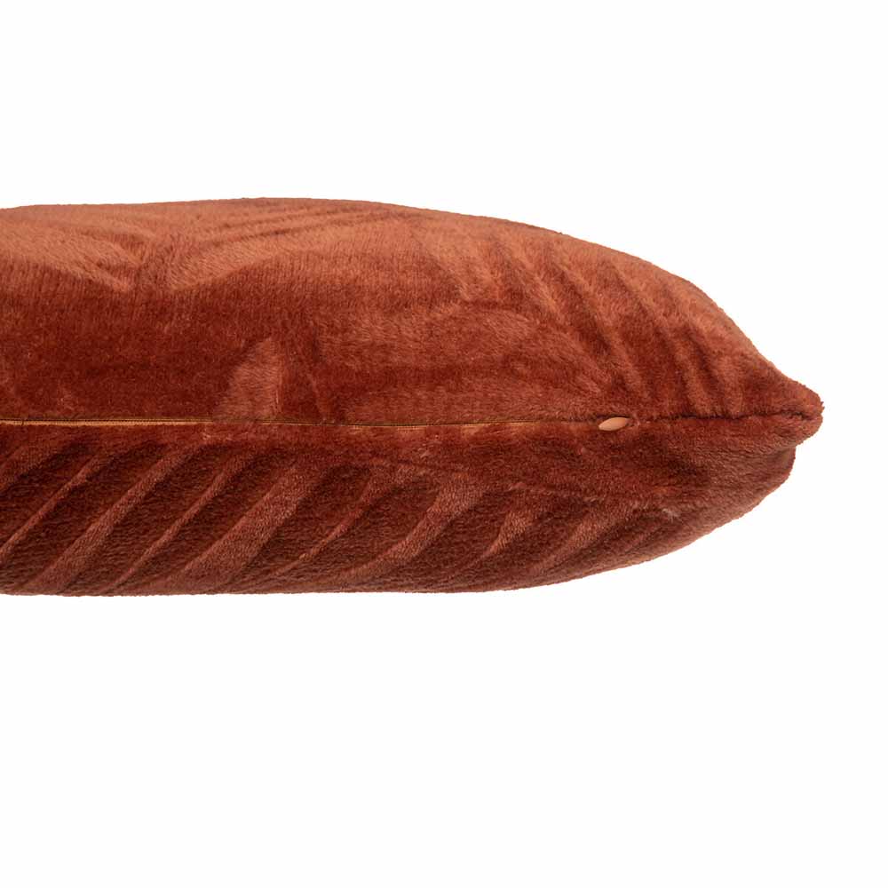 atmosphera-zoa-brushed-flannel-cushion-terracotta-red-40cm-x-40cm