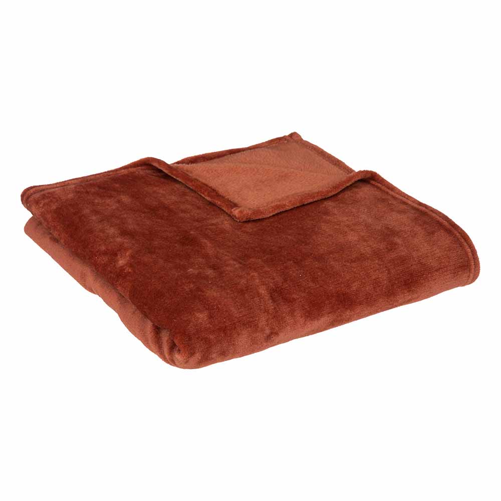 atmosphera-flannel-polyester-blanket-terracotta-orange-130cm-x-180cm