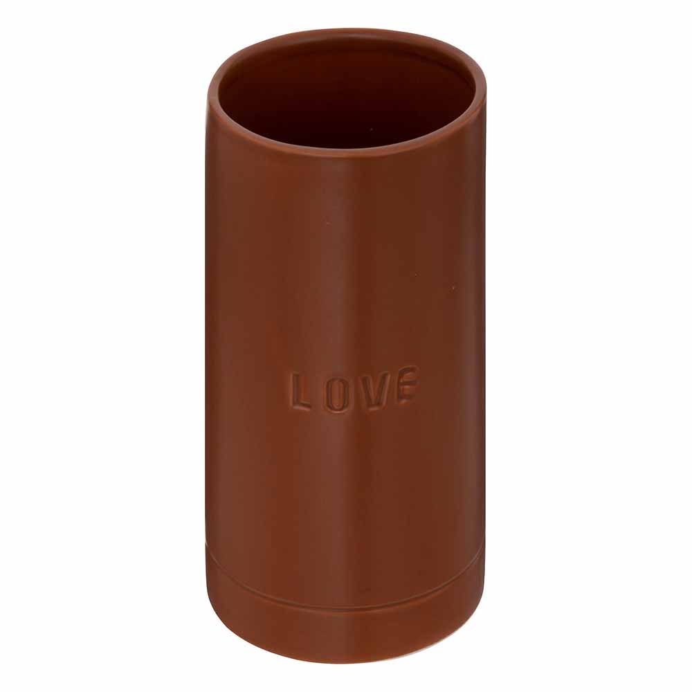 atmosphera-avi-ceramic-vase-caramel-brown-11cm-x-20cm