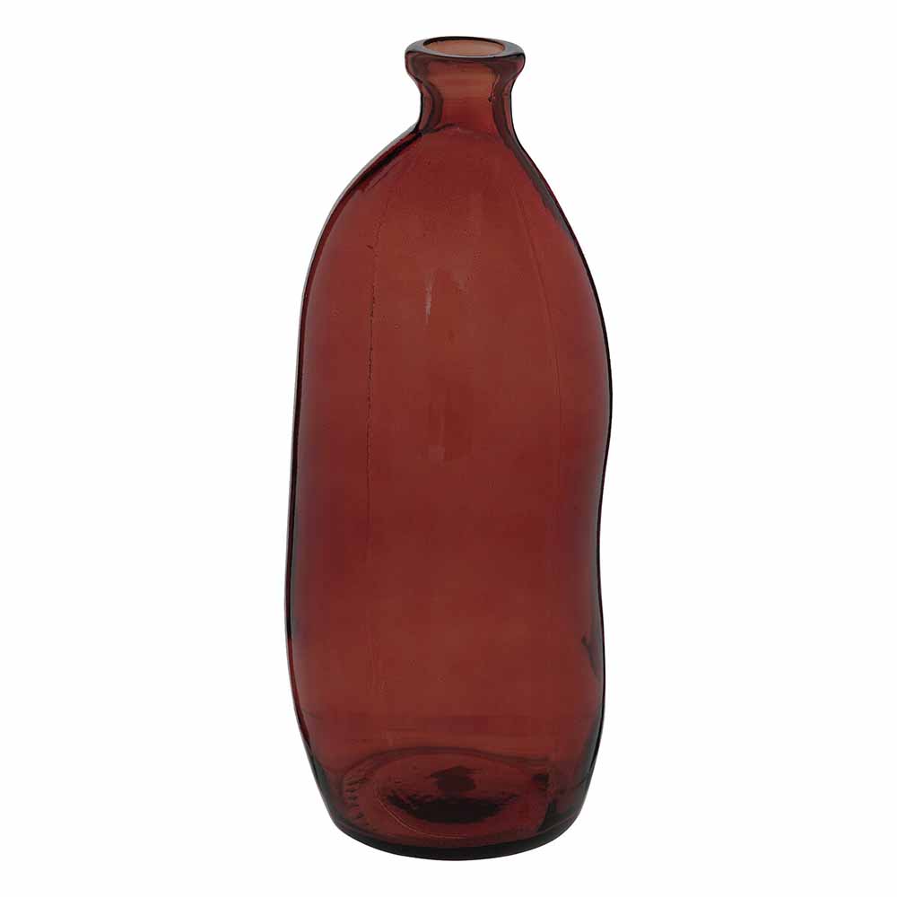 atmosphera-recycled-glass-bottle-vase-amber-orange-35cm