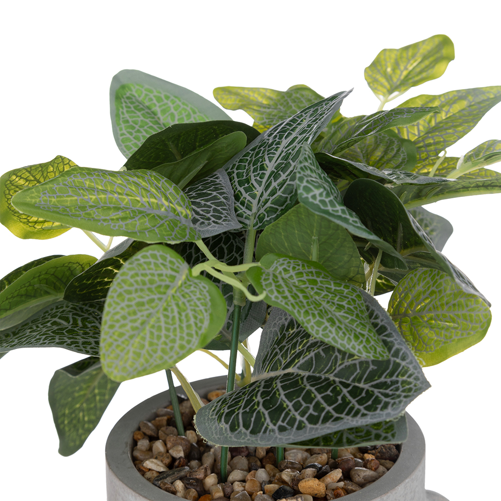 atmosphera-artificial-plant-in-face-design-cement-pot-grey-26cm
