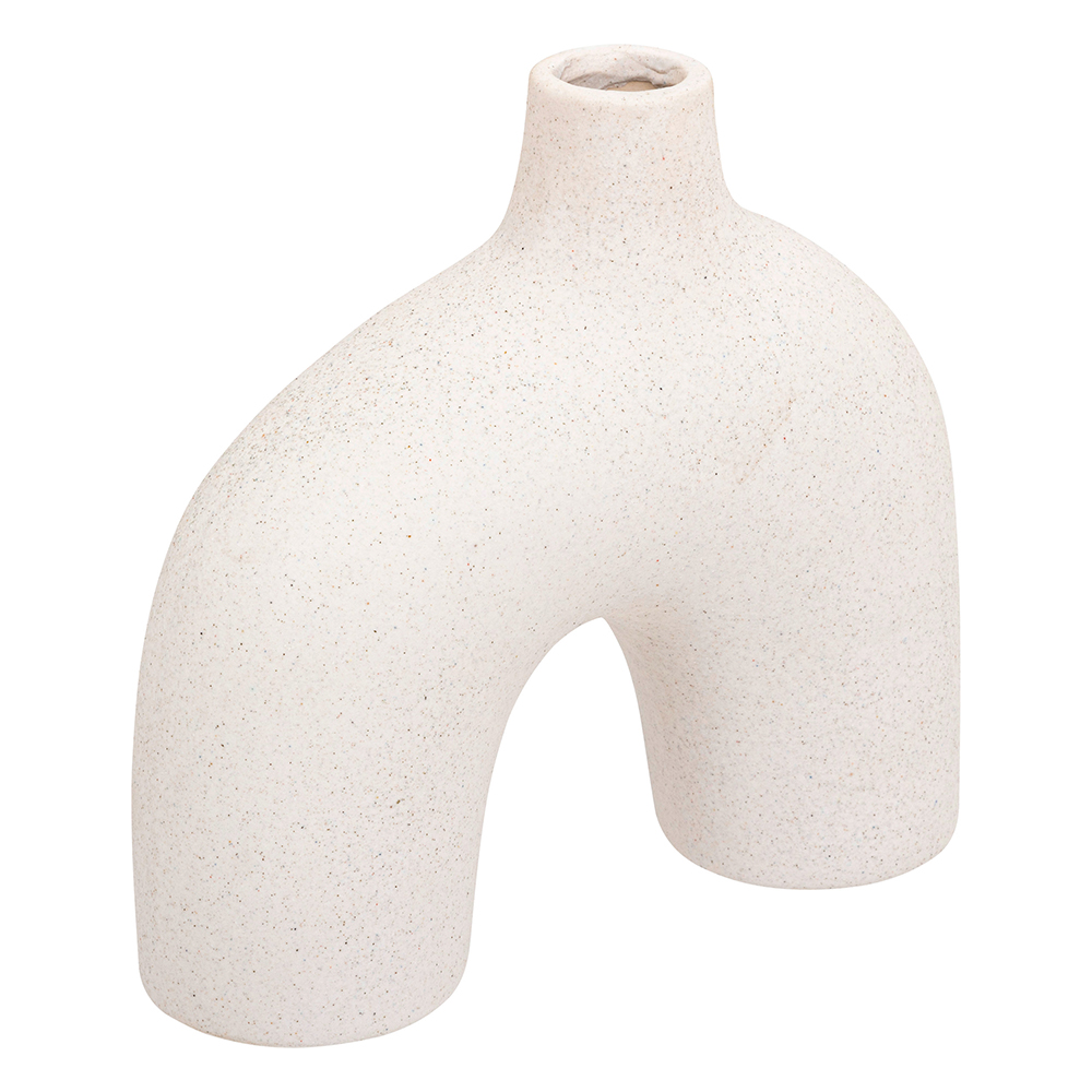 atmosphera-ceramic-sand-vase-white-ash-18cm