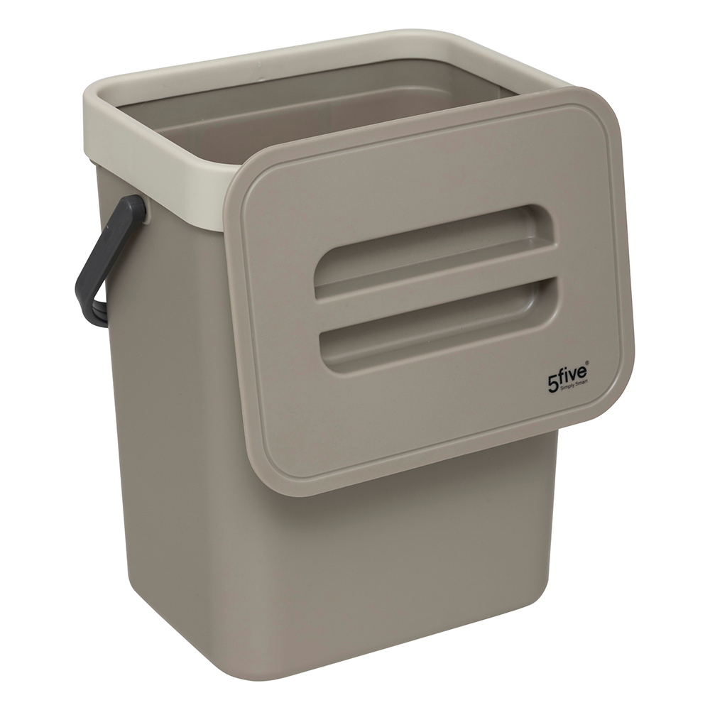 5five-plastic-compost-waste-bin-with-hook-beige-5l