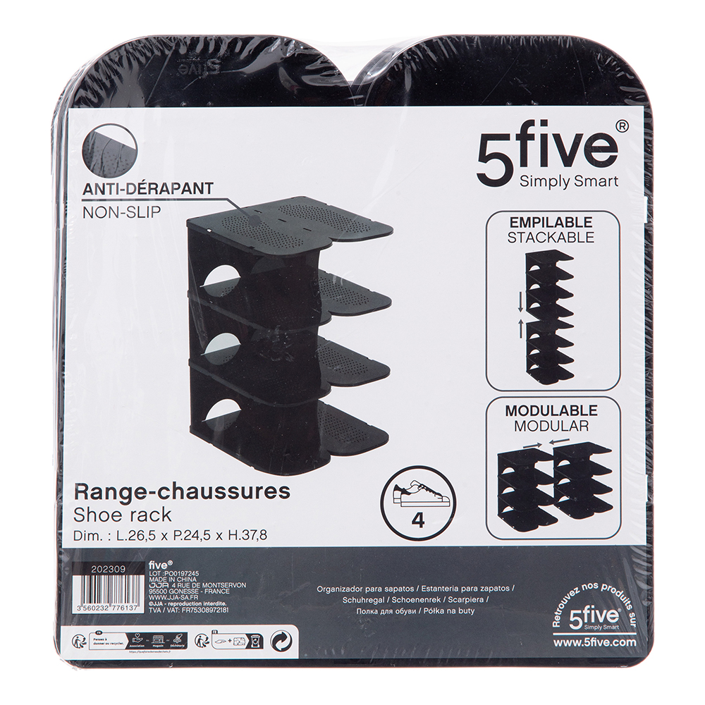 5-five-spacy-plastic-4-pair-shoe-accessory-organizer