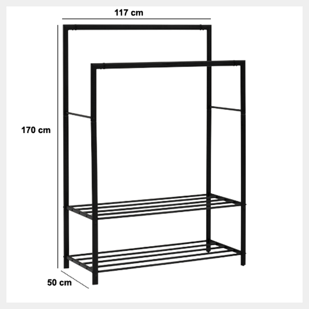 5five-athena-double-metal-garment-rack-black-117cm