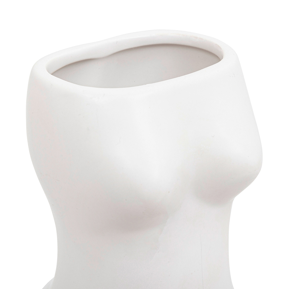 atmosphera-female-body-shaped-ceramic-vase-white-17cm