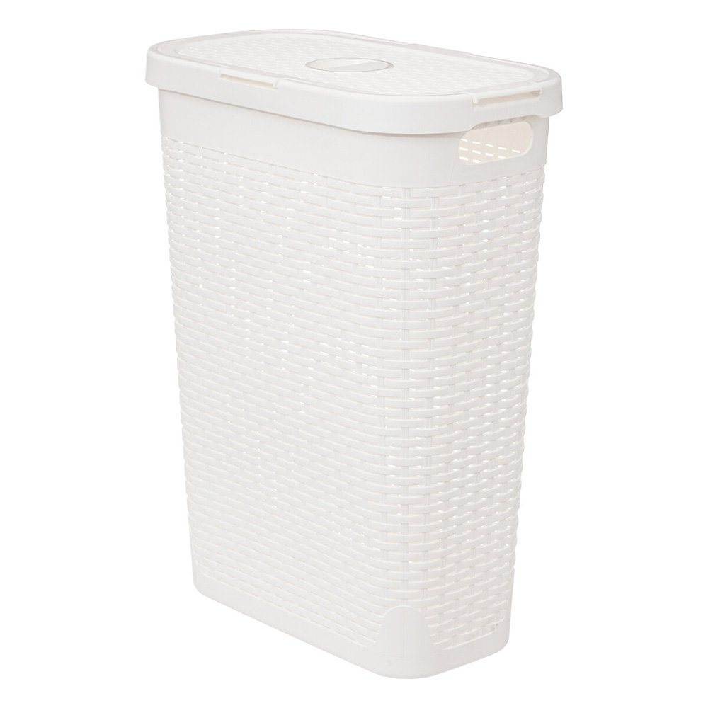 5five-slim-rattan-design-laundry-basket-white-40l