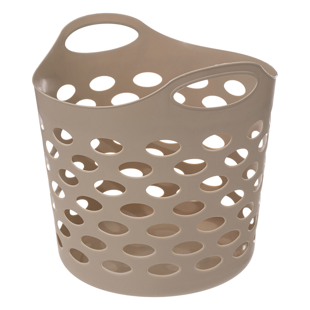 5five-flexible-plastic-perforated-basket-beige-28l