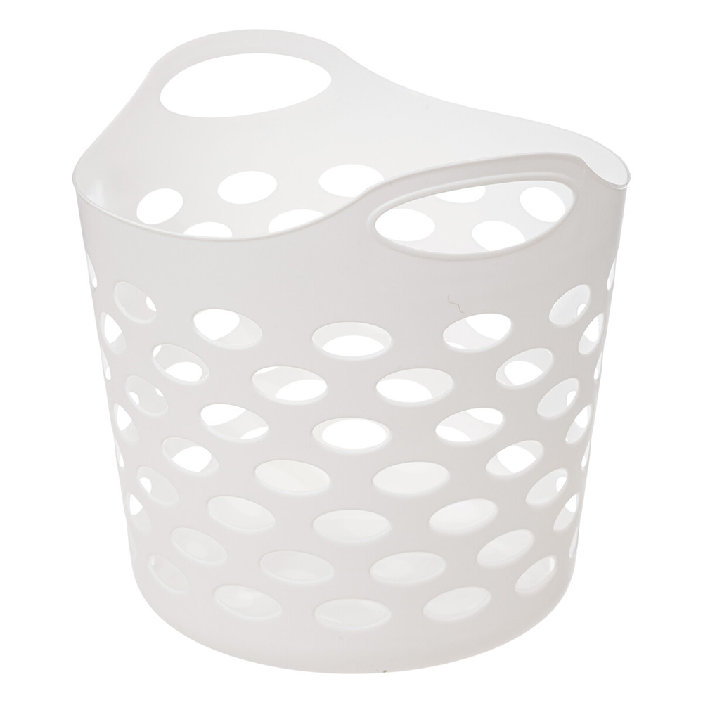 5five-flexible-plastic-perforated-basket-white-28l