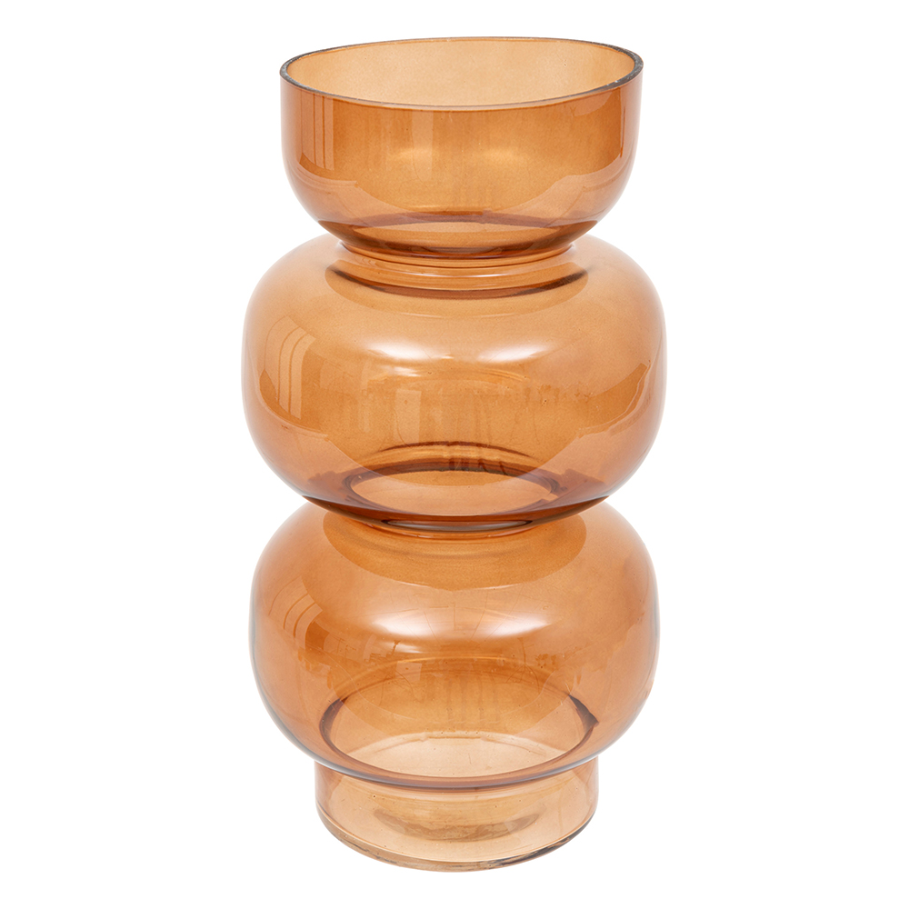 atmosphera-be-vintage-glass-vase-amber-orange-25cm