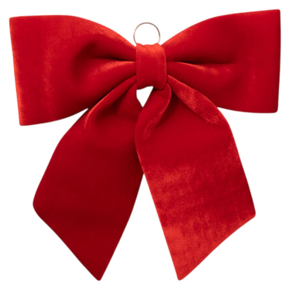 the-essentials-xxl-red-velvet-decorative-bow-69cm