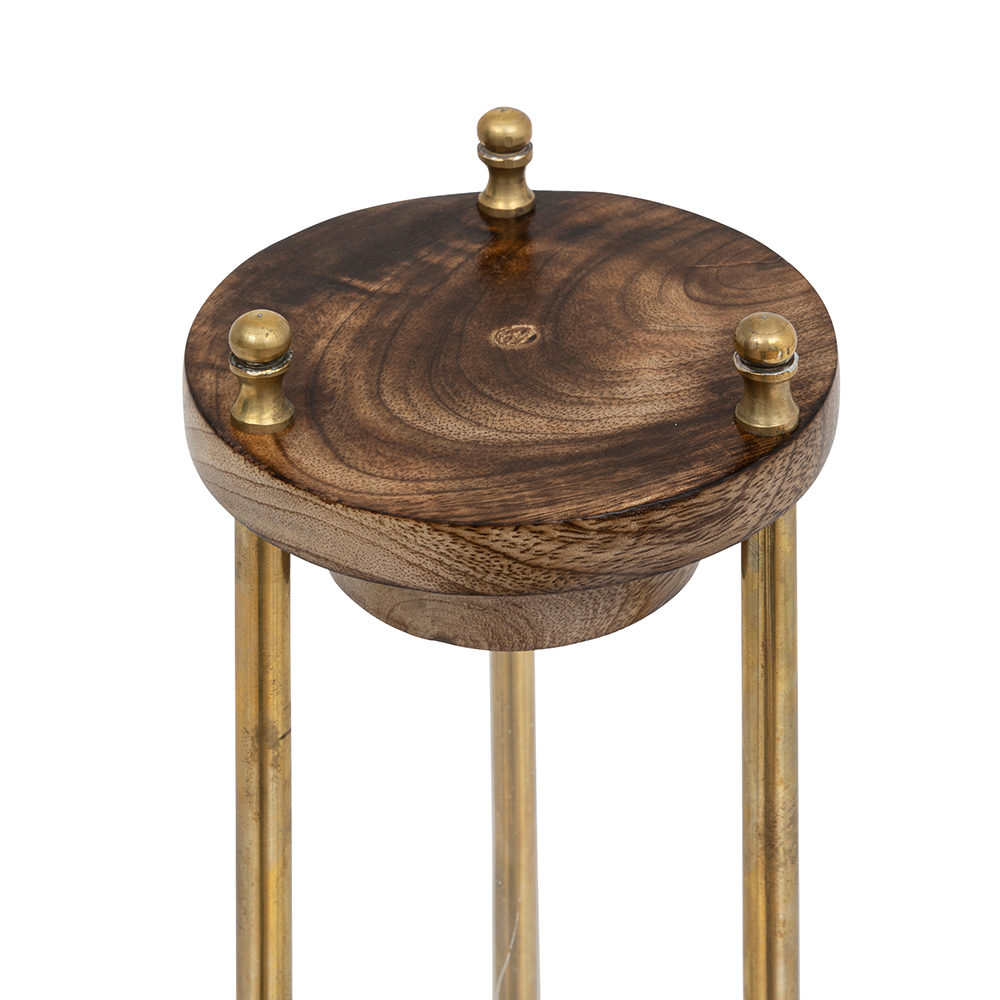 atmosphera-sarah-mango-wood-hourglass-home-decoration