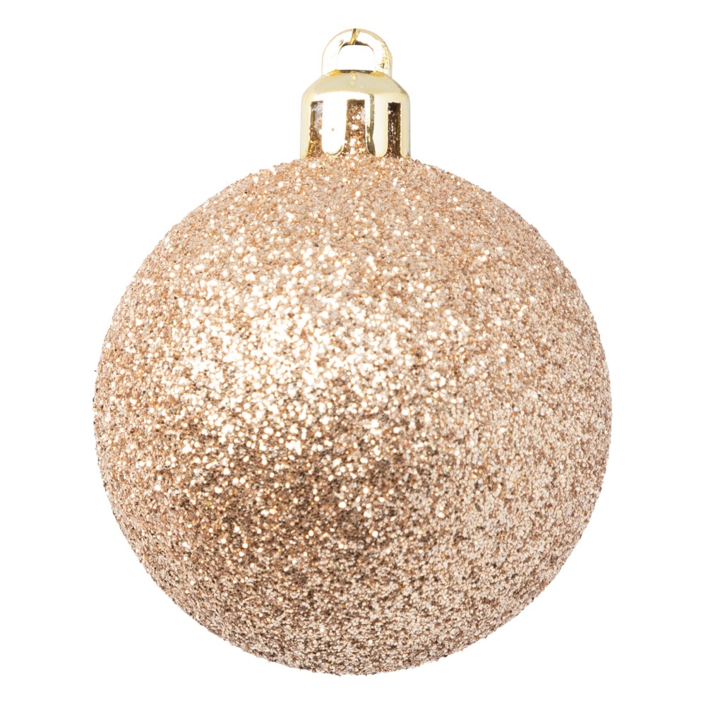 atmosphera-christmas-baubles-set-of-5-pcs-beige-mix-plastic-balls-5-cm