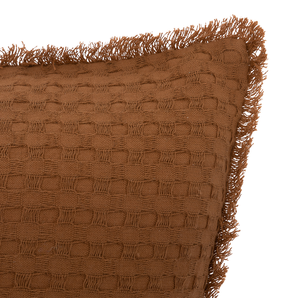 atmosphera-widdy-waffle-square-cushion-terracotta-orange-45cm-x-45cm