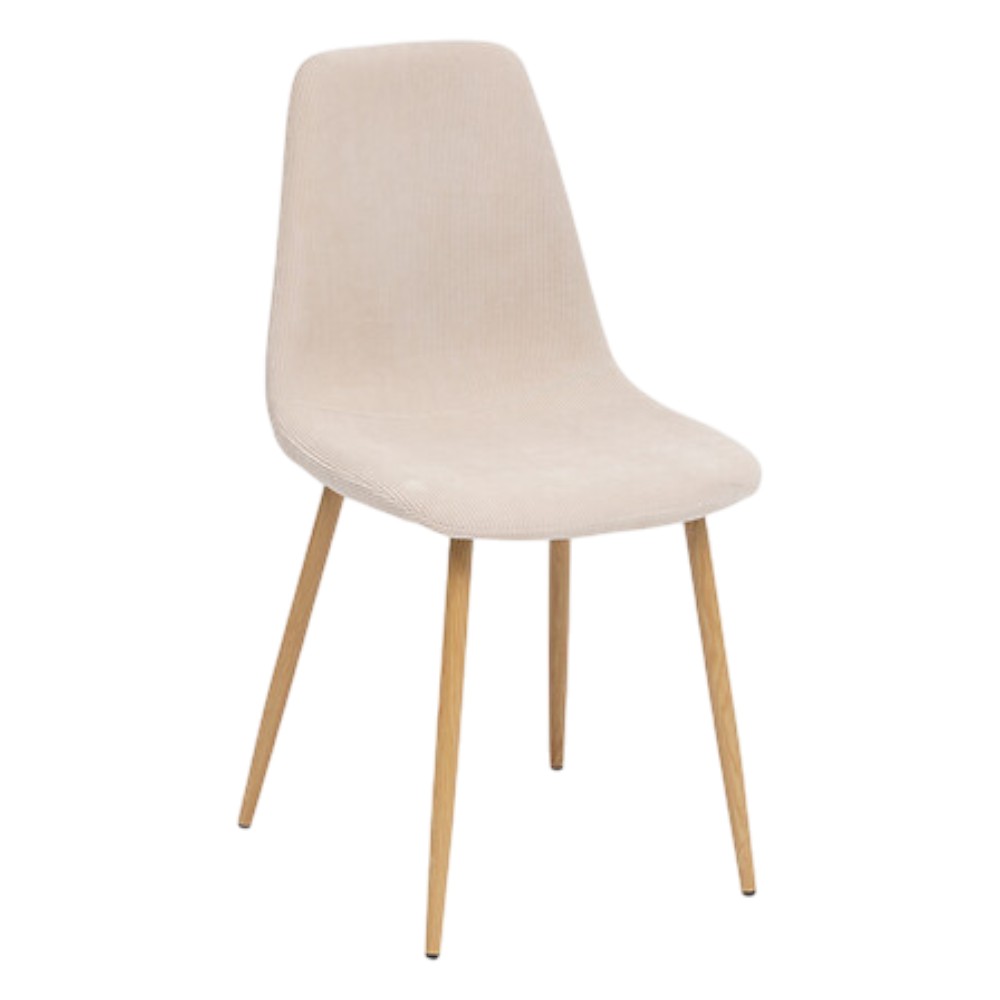 atmosphera-roka-beige-cord-oak-effect-chair