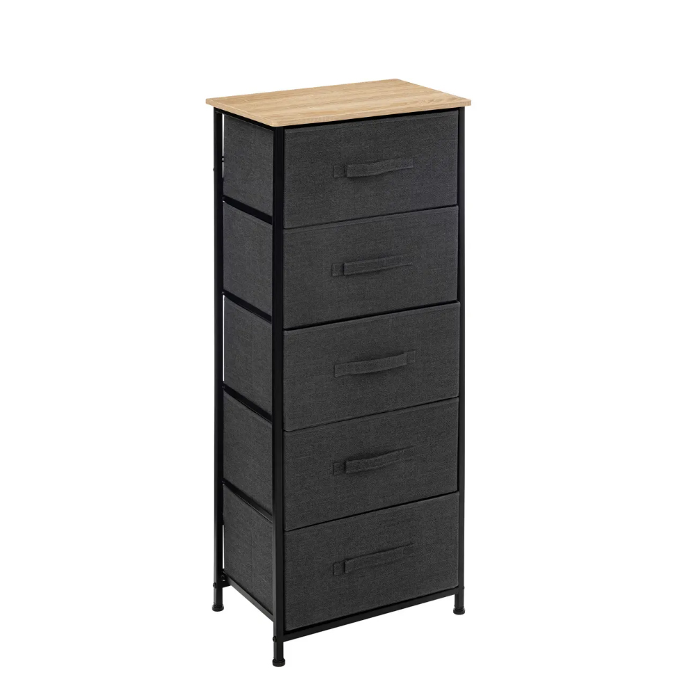 5five-fabric-5-drawers-storage-chest-grey-114cm
