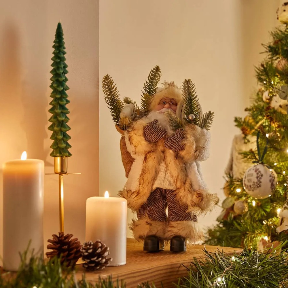atmosphera-christmas-santa-claus-resinceramic-brown-30-cm