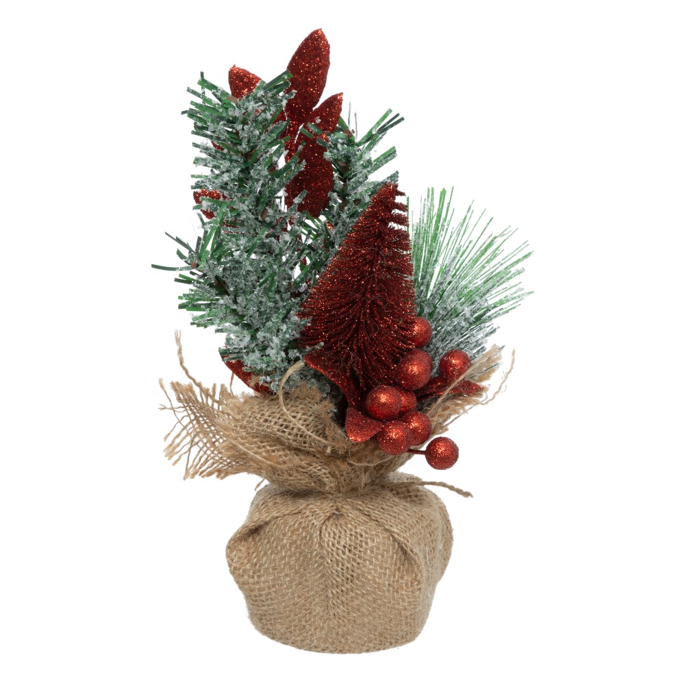 atmosphera-christmas-decorated-glitter-tree-height-24-cm-3-assorted-colors