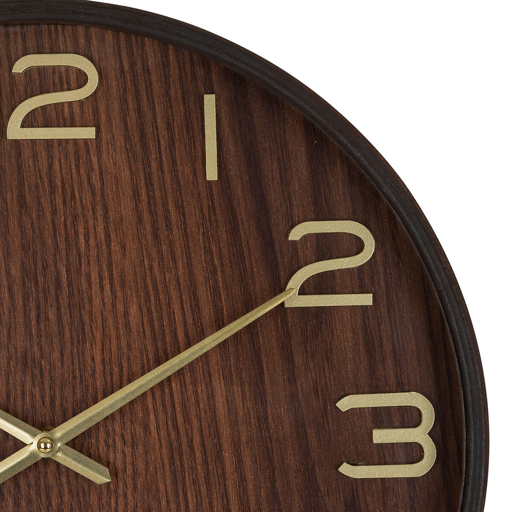 atmosphera-ivana-wooden-clock-brown-38-cm