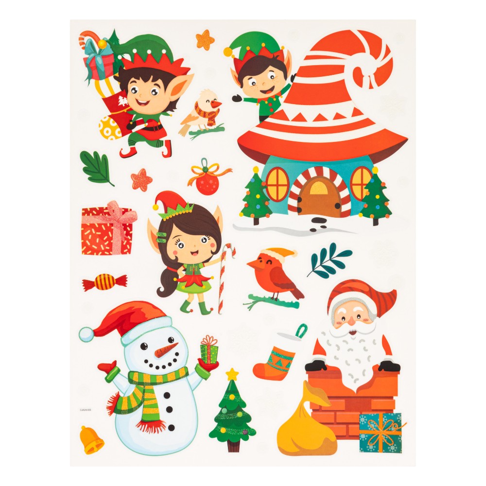 atmosphera-christmas-window-stickers-elf-4-assorted-designs