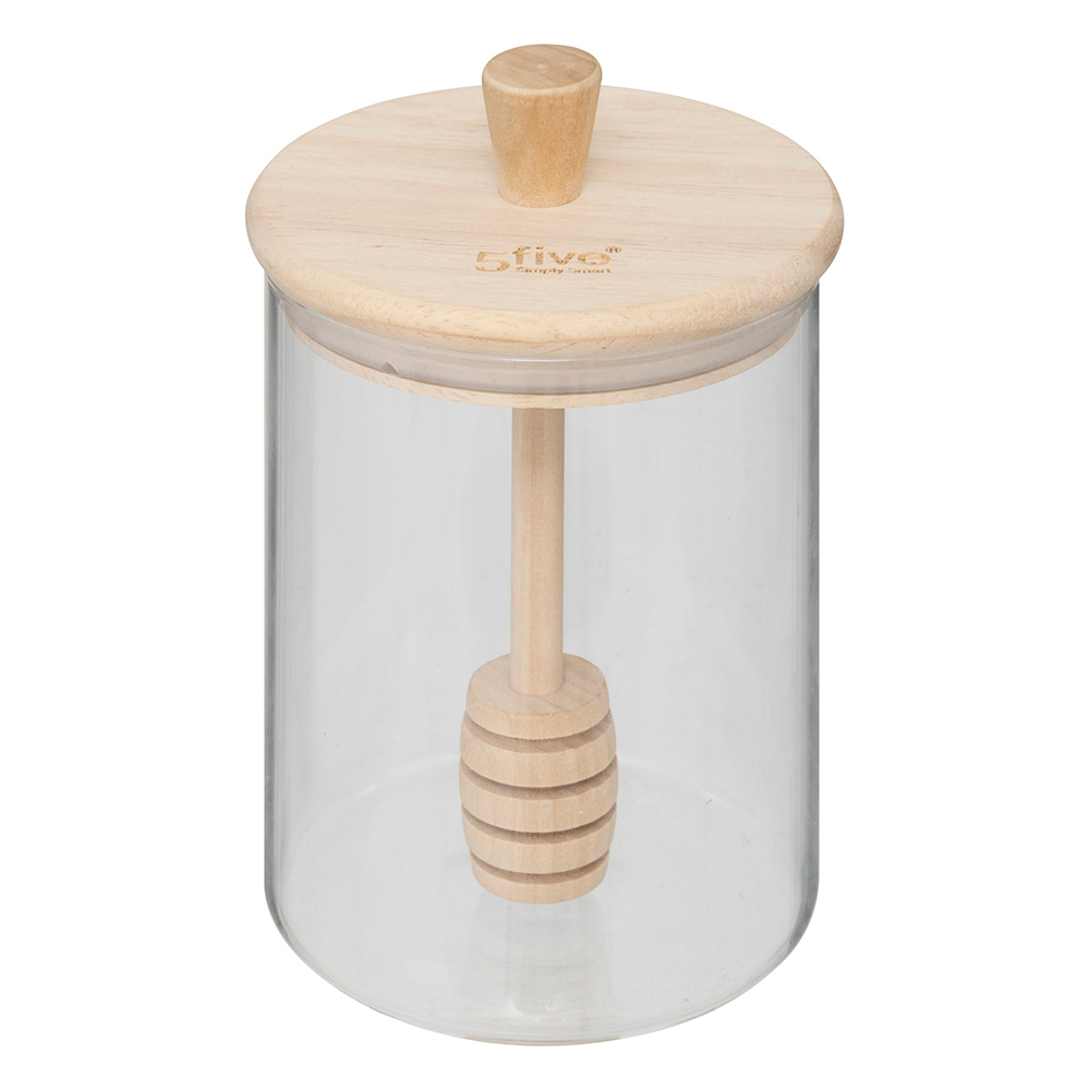 5five-hermetic-glass-wood-honey-storage-jar-400ml
