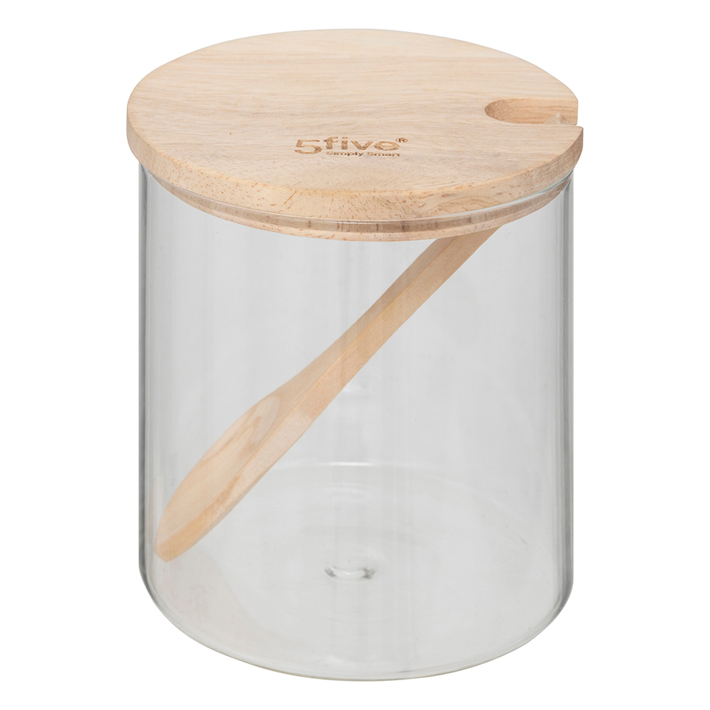 5five-hermetic-glass-wood-sugar-storage-jar-400ml