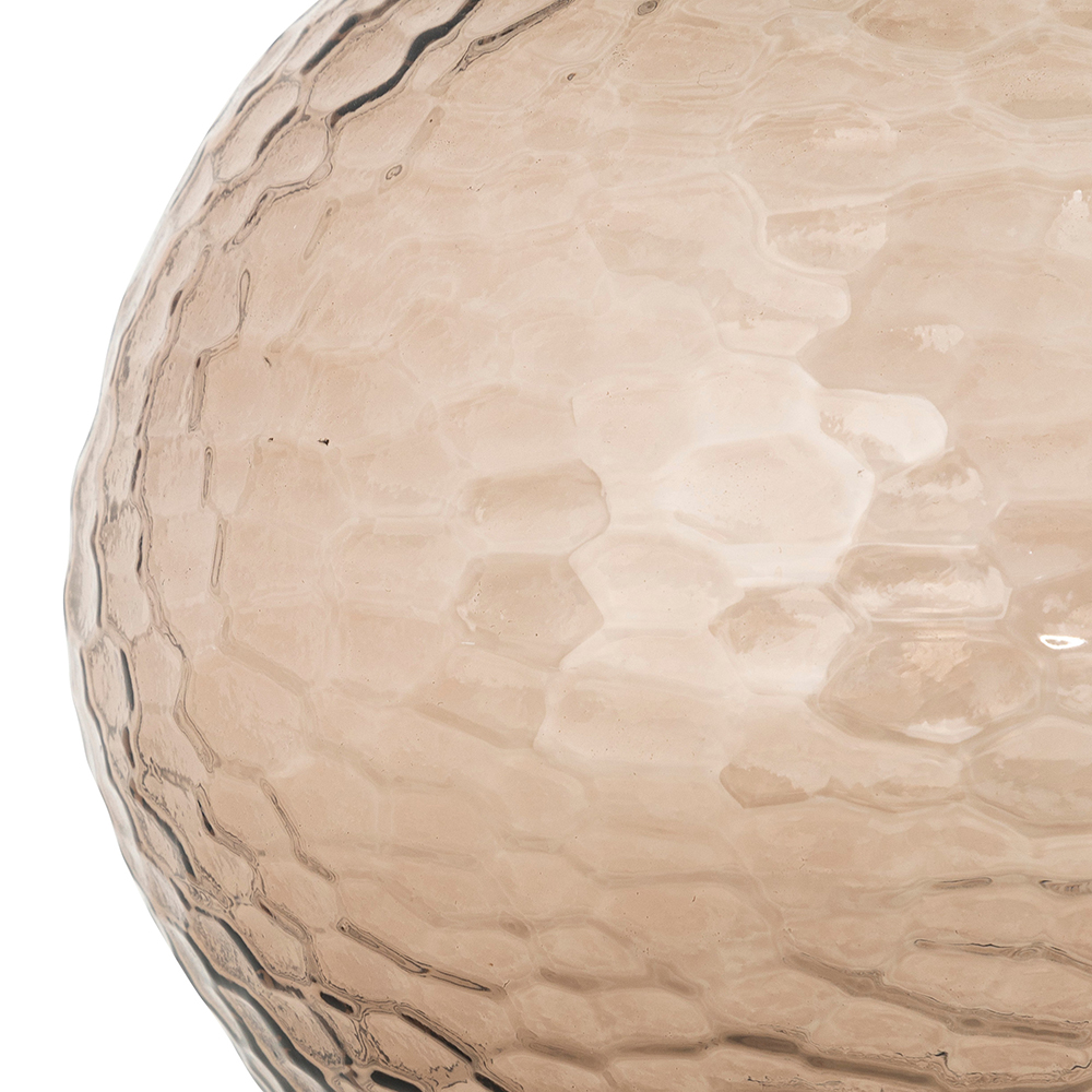 atmosphera-alric-hammered-glass-vase-brown-25cm