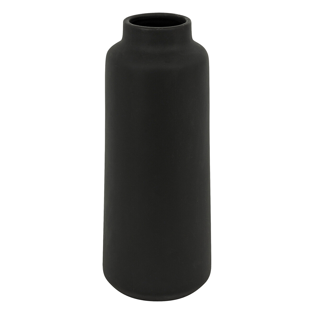atmosphera-rily-ceramic-vase-black-30cm