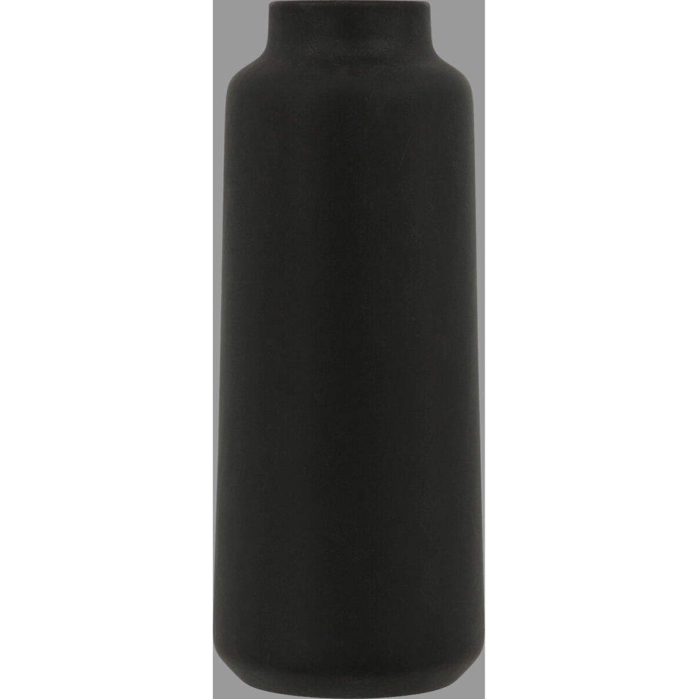 atmosphera-rily-ceramic-vase-black-30cm