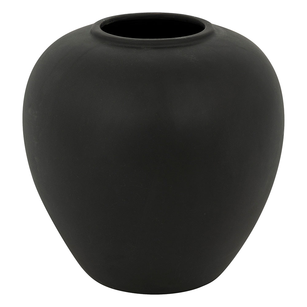 atmosphera-rily-ball-ceramic-vase-black-22cm