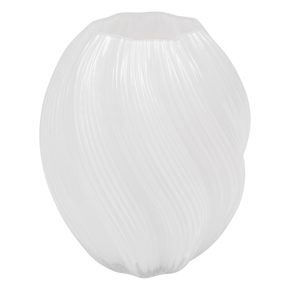 atmosphera-valma-glass-vase-white-21cm