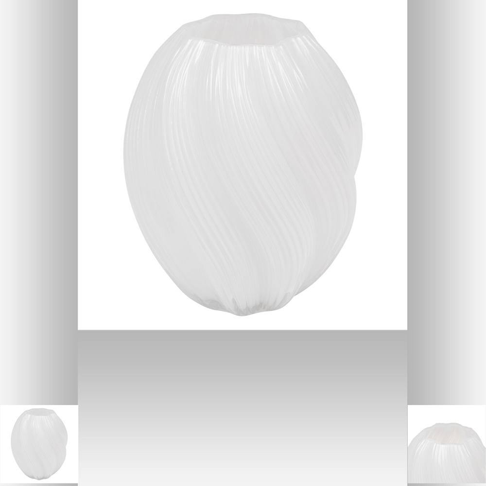 atmosphera-valma-glass-vase-white-21cm