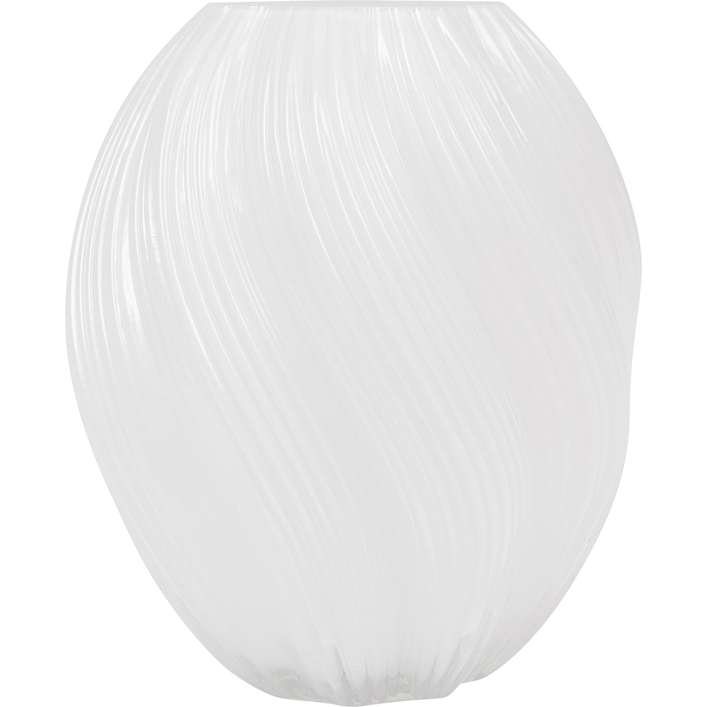 atmosphera-valma-glass-vase-white-21cm
