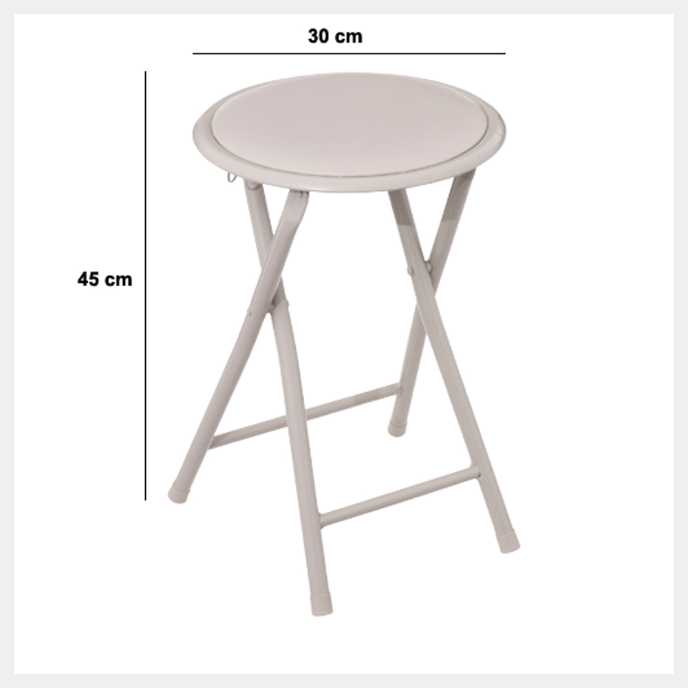 5five-artificial-leather-folding-stool-beige