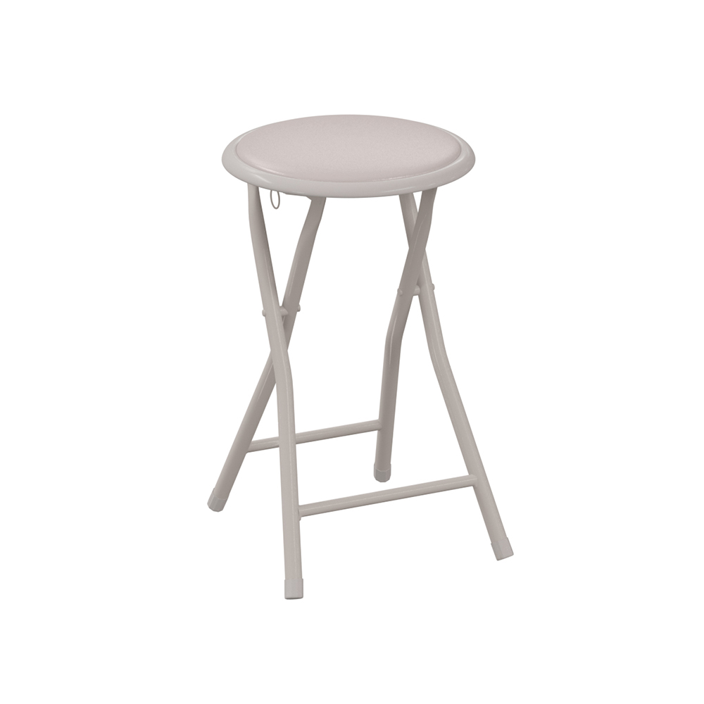 5five-artificial-leather-folding-stool-beige