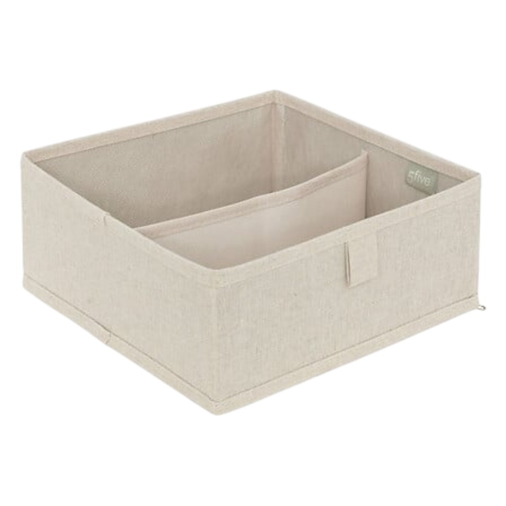 5five-dressy-drawer-organizer-with-2-compartments-size-s-24-x-25-cm-beige