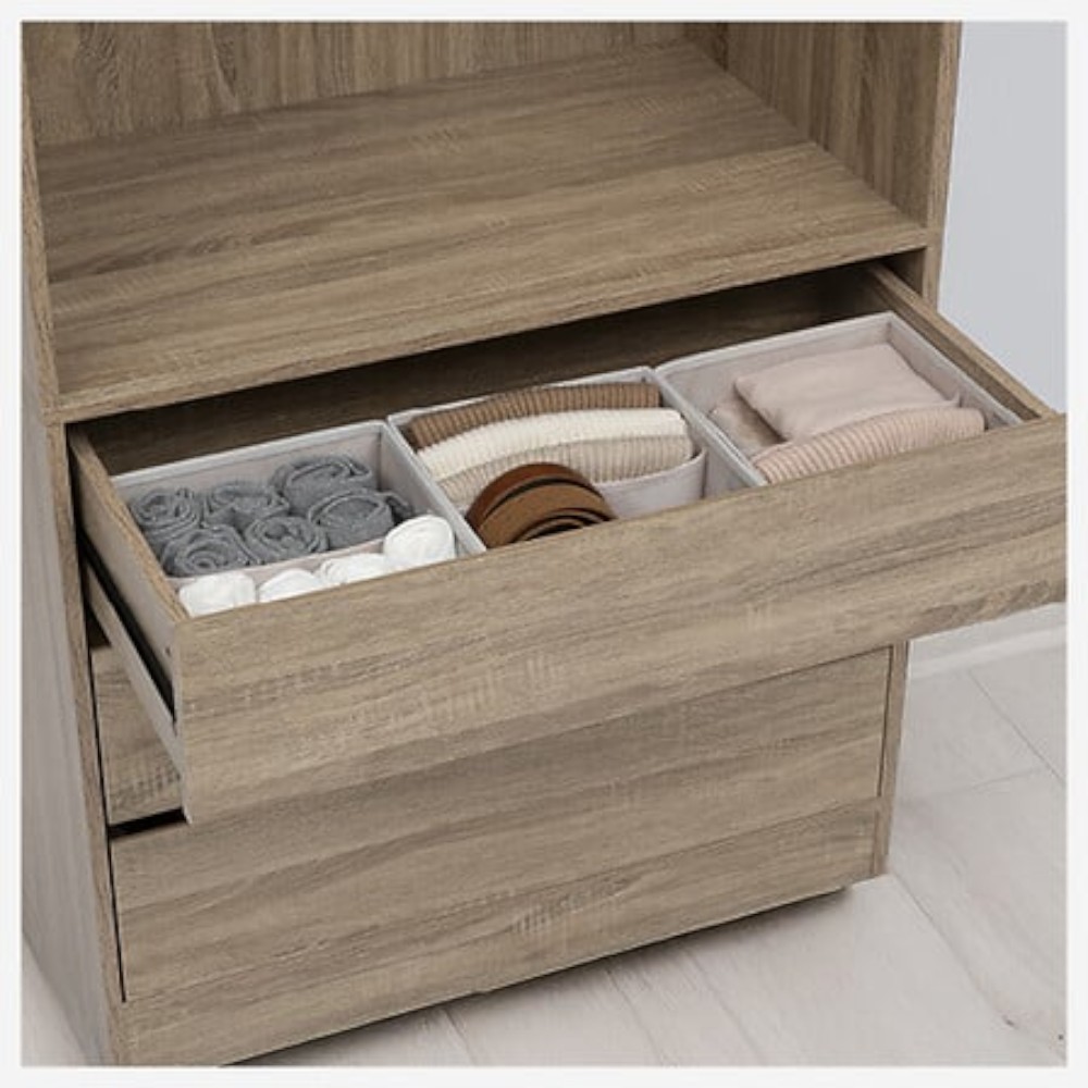 5five-dressy-drawer-organizer-with-2-compartments-size-s-24-x-25-cm-beige