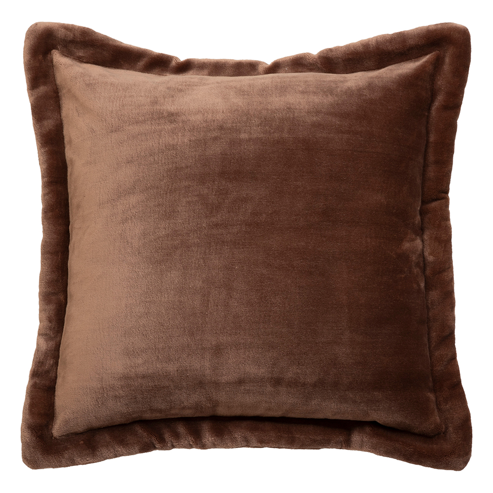 atmosphera-cuddly-flannel-cushion-auburn-brown-53cm-x-53
cm
