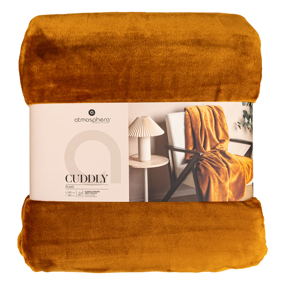 atmosphera-cuddly-super-thick-blanket-mustard-yellow-180cm-x-230cm