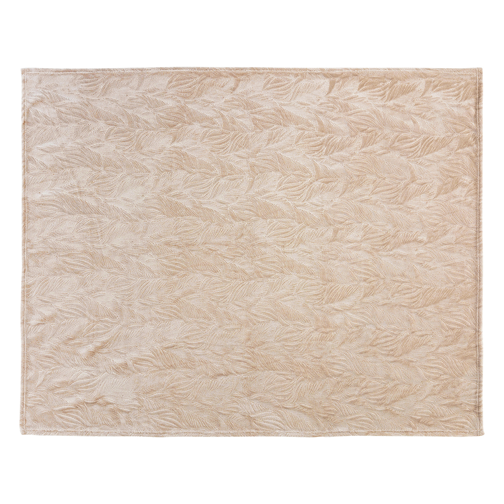 atmosphera-ryo-embossed-leaf-design-flannel-blanket-linen-beige-125cm-x-150cm
