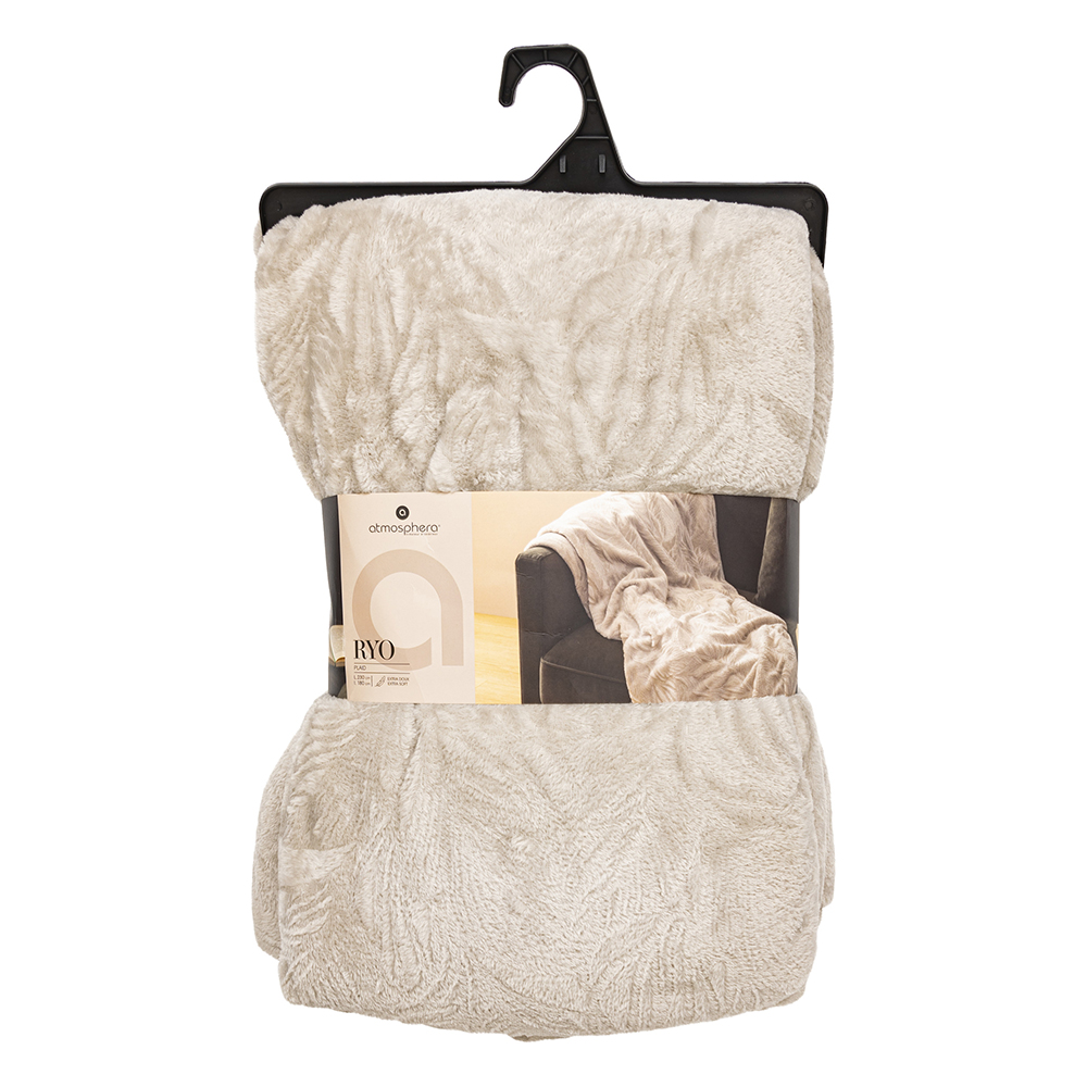 atmosphera-ryo-embossed-leaf-design-flannel-blanket-linen-beige-180cm-x-230cm