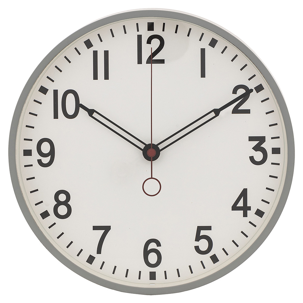 atmosphera-cory-plastic-wall-clock-assorted-colours-29-cm