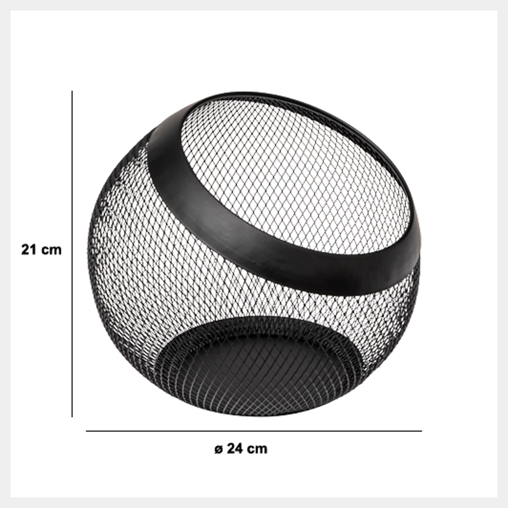 5five-mayaj-metal-mesh-capsule-holder-black-24cm