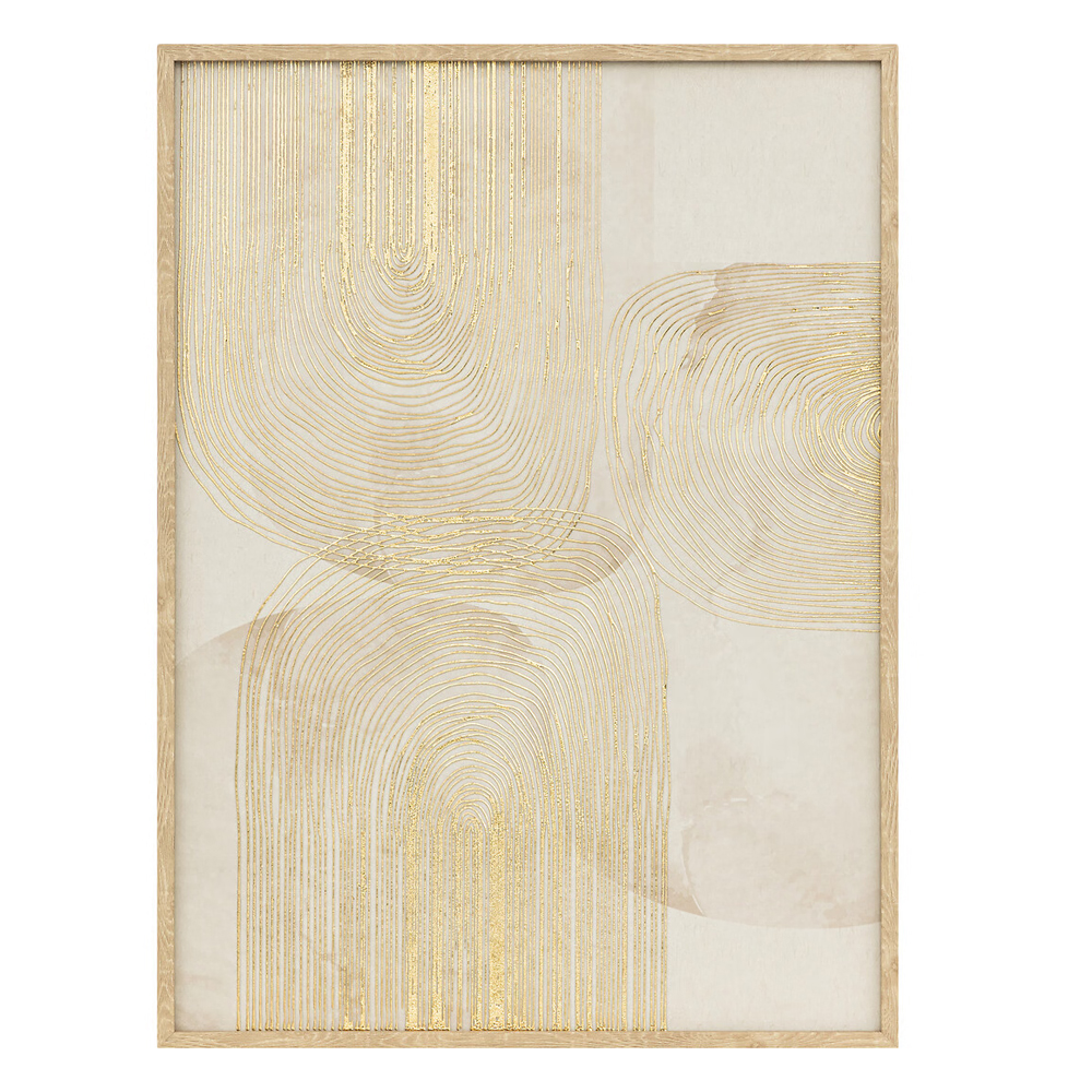 atmosphera-elin-framed-canvas-print-gold-50cm-x-70cm