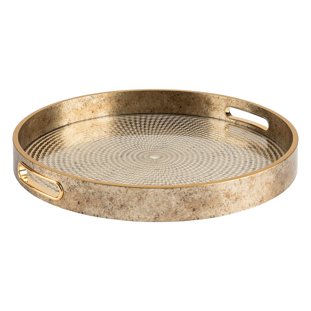atmosphera-elya-set-of-2-trays-in-gold
